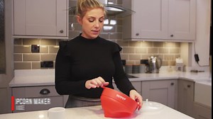 The Original Hotpop Microwave Popcorn Bowl Popper, Silicone Popcorn Maker, Collapsible Bowl and Dishwasher Safe- 20 Colors Available (Cyan)