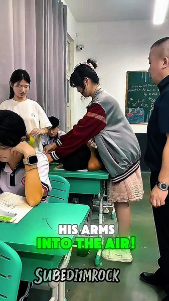 The ultimate sleeping in class prank! 😂 | School Students Funny Moments | #shorts #students #funny