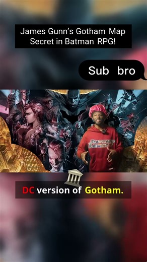James gunn's Gotham map secret in batman ttrpg