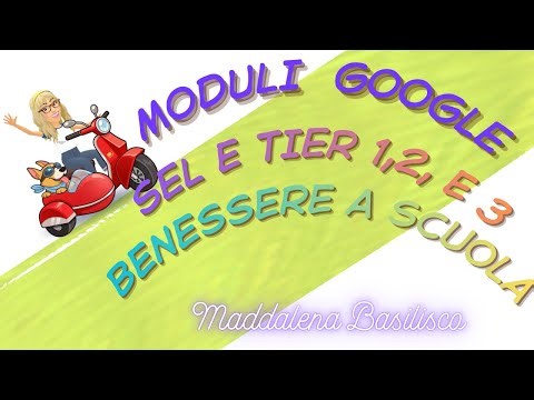 Il video riguarda l'utilizzo del Moduli Google per creare contenuti didattici utili.