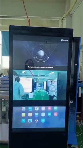 capacitive touch commercial display touch kiosk interactive digital signage for business display