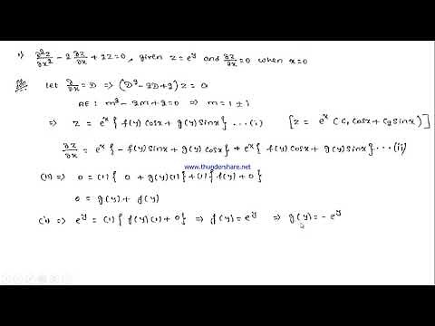 Homogeneous Partial Differential Equations - Lecture 4 | VTU Mathematics | Module 3