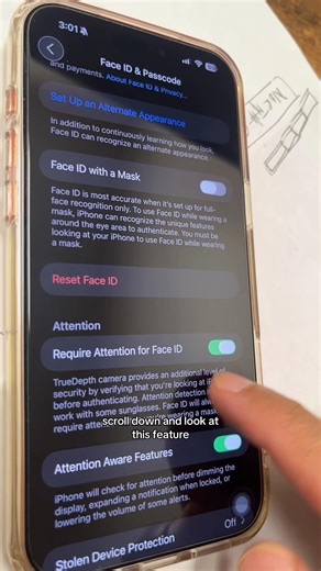 23K views · 41 reactions | Change this iPhone Face ID setting asap. #iphone17 #iphone17promax #iphone17air #ios26 | Techsocial 101 | Facebook
