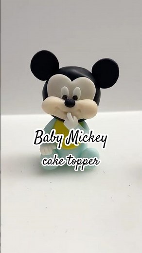 Baby Mickey from fondant #tutorial #fondant #sugarpaste