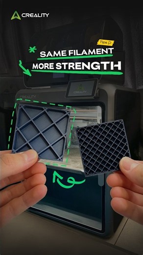 Weekly Tips | Same Filament, Stronger Prints 💪 #3dprinting #shorts #crealityk2pro