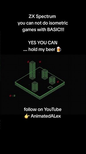 PART 2 Isometric in BASIC - ZX Spectrum #thespectrum #zxspectrum #8bit