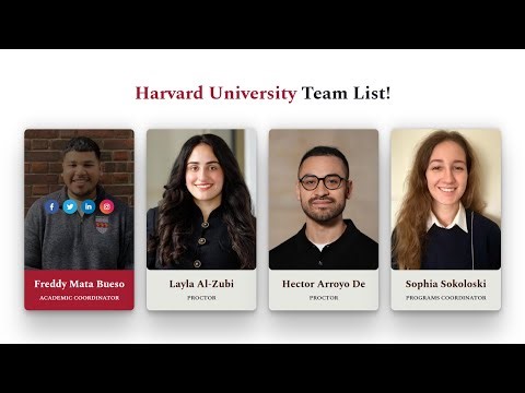 Harvard University Staff with HTML CSS Bootstrap | HTML CSS Bootstrap Harvard Staff ‪@raselcoder‬