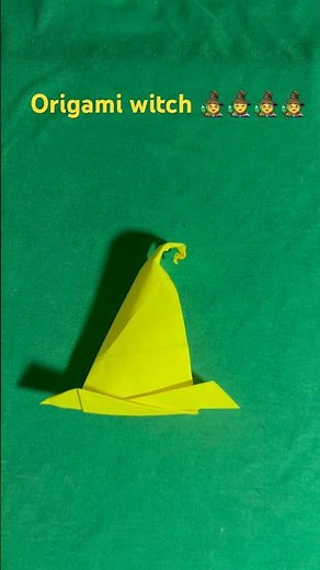 How to Make a Witch Hat with Paper 🎩 | Super Easy Halloween Craft