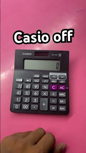 Casio MJ-12D Calculator off #casio #calculate #viral #shortvideo
