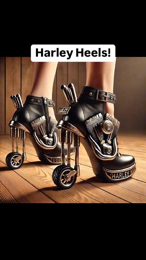 Inspiring Designs on Instagram: "These Harley motorcycle heels look so cool! 🏍️👠 #heels #shoes #harleydavidson #harleylife"