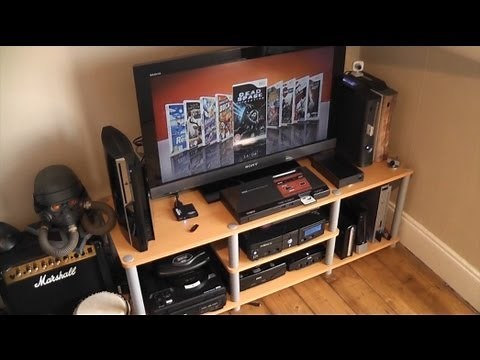 My 2011 Gaming Corner/Set-Up Room Tour - Retro and Modern Gaming