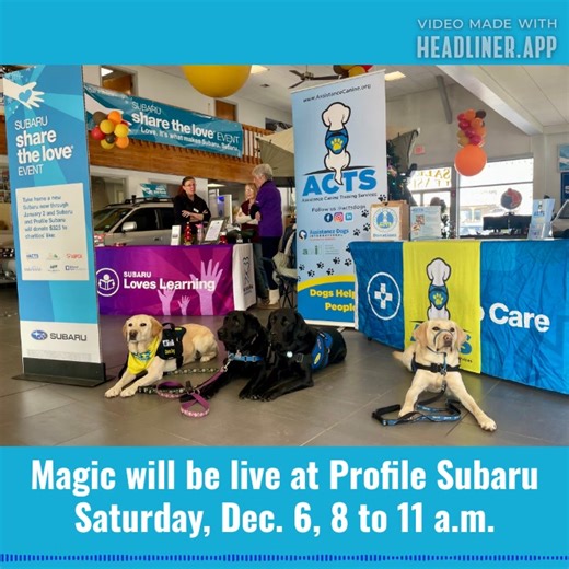 Magic 104 had so much fun at this event last year, we’re going to do it again! Join us for a LIVE broadcast at Profile Subaru from 8-11AM this Saturday, while we celebrate Profile Subaru’s “Share The Love” event and Holiday Open House! | Magic 104