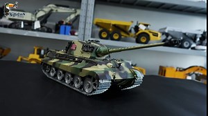 Pro Edition Henglong 1/16 Tk7.0 King Tiger 2 Rc Tank Metal Tracks Wheels Motor Barrel Retractable Bb Airsoft 360 Turret
