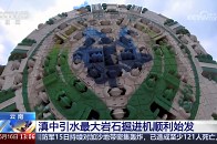 云南 滇中引水最大岩石掘进机顺利始发_腾讯新闻