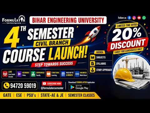 Bihar Engineering University 4th Semester Civil Engineering | Syllabus | Course | Study Approch