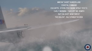 This is CGI - One minute of the Short Sunderland, at full power, battling against hydrodynamic drag as it strives to lift free from the surface of the Solent. To assist in this, a High-Speed Launch (HSL) could be deployed to “rough up the sea,” creating wakes that break the suction of calm water and help the flying boat get airborne. We’ll explore the technical aspects of this process in greater detail later but for now, let’s watch and listen to the sheer power of the Sunderland and its four Br