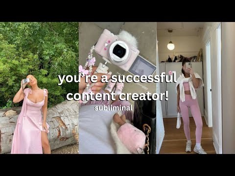 pov: you're a successful content creator ˙✧˖°📷 ༘ ⋆｡˚ subliminal