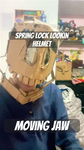 Cardboard helmet craft ￼ #cosplay #costume #cosplayer #papercraft #cardboard #craft