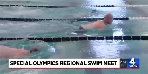 Special Olympics regional swim meet