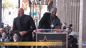 Snoop Dogg calls Dr. Dre his "teacher, mentor, brother, guardian, protector" at Dre's Hollywood Walk of Fame ceremony. | Variety
