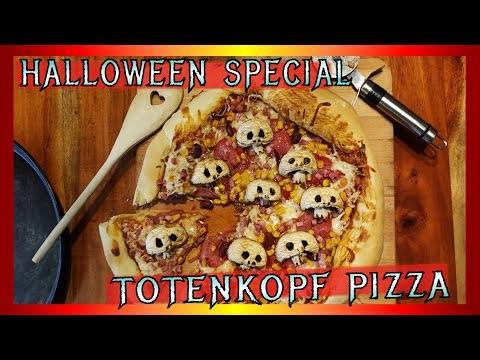 Skull Pizza - Grilling and Recipe for Halloween #halloween #recipe #pizza #cooking