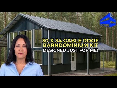 Dream Build! 30x34 Gable Roof Barndominium Kit [Hurricane-Proof]