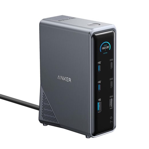 [$143.00] ANKER A83B6 14 In 1 Prime 160W Desktop Digital Display Charging Docking Station HDMI HD Cast Screen, US Plug