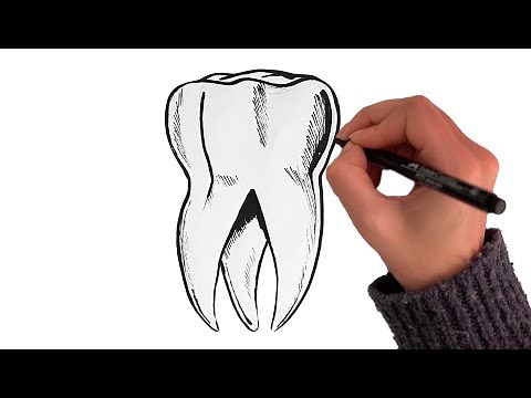 How to Draw a Tooth 🦷 (Back Molar)
