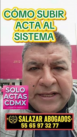 cómo subir un acta de nacimiento de la cdmx al Sistema nacional de actas