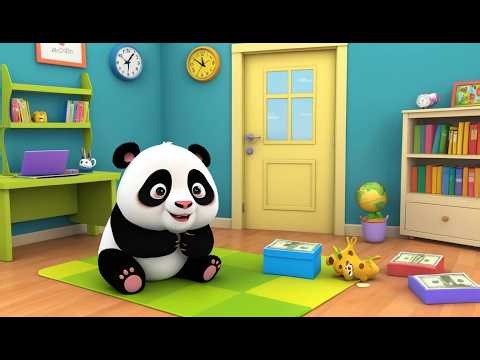 Panda CEO Sleeps on a Big Check! | Funny Office Life Kids Nursery Rhyme Animation