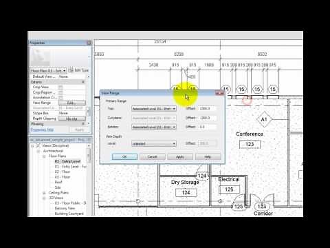 Revit Architecture 2011 Tutorial - Understanding Plan View Range