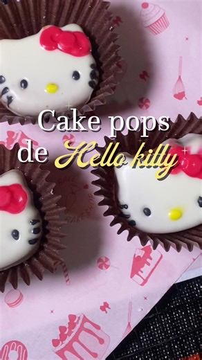 Preparando postres: Cake Pops de Hello Kitty para mi emprendimiento