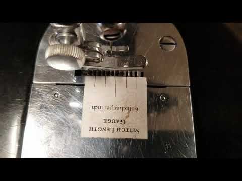 A personalized demonstration of my Singer 201 short stitch problem!