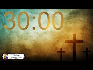 30 Minute Cross Countdown Timer with Background Music