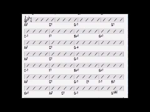 Autumn Leaves backing track in Gm