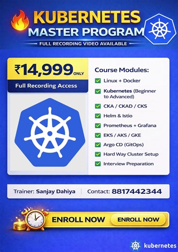 🥇 Kubernetes Master Program 🚀 | Beginner to Advanced | CKA CKAD CKS + Real Labs #kubernetes
