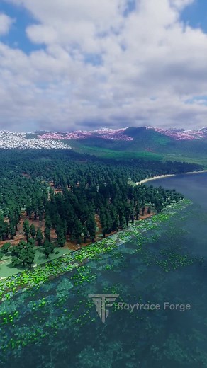 Beautiful Shore in 2024 Minecraft | Modded Showcase