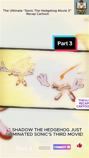 The ultimate _Sonic the hedgehog movie 3_ recap cartoon part 3 #thevurecapcartoon #animation #sonicthehedgehog #sonicmovie3 #funny