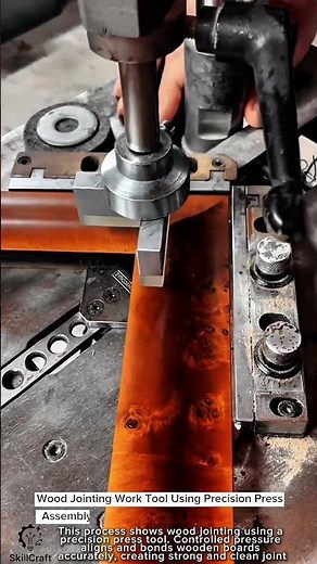 Jointing Wood Work Tool Using Precision Press Assembly #worktool