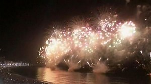 New Year's fireworks in Brazil
