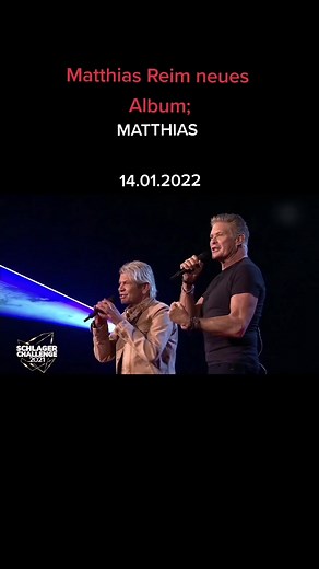 Neues Album 'MATTHIAS' von Matthias Reim veröffentlicht am 14.01.2022