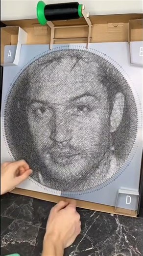Creating a Thread Portrait: Step-by-Step and Guess the Celebrity!