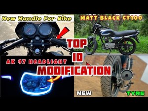 Top 10 Modification in Bajaj CT 100 Bike