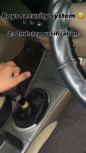 Boys security system 😮‍💨3 step verification before driving 🔐🚗Manual drivers understand this