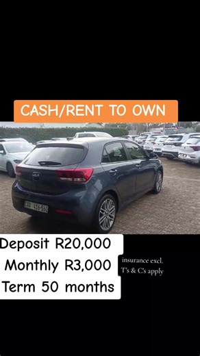 2022 KIA RIO 1.4 TEC For Sale 58354kms |Automatic |Petrol Cash Price: R170,000 Installment: R3,000pm Deposit: R20,000 ◼️If interested or for more information Whatsapp 0762733211 Tell: 27 31 001 0221 RENT TO OWN/CASH PURCHASE ACCEPTED! ■