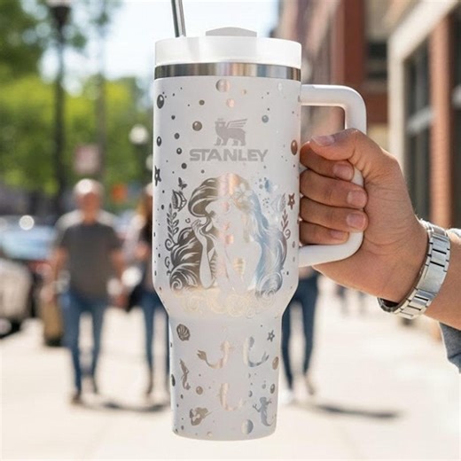 Custom Princess the Little Mermaid 40oz Tumbler , Stainless Steel Insulated Cup - Etsy