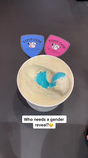 Ice Cream Gender Reveal | Tipsy Cow Ice Cream