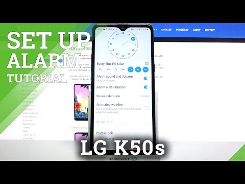 How to Set Up Alarm Clock in LG K50S – Alarm Clock Adjustment