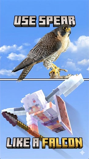 Master the spear like Falcon 🦅 #minecraft #mincraftpvp #falcon #trending #mcpe#minecraftpocketedtion