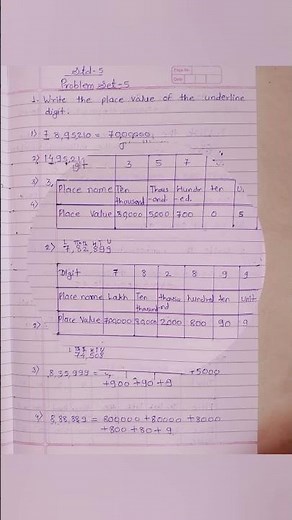 Class 5 maths problem set 5 | std 5 maths problem set 5 | State board